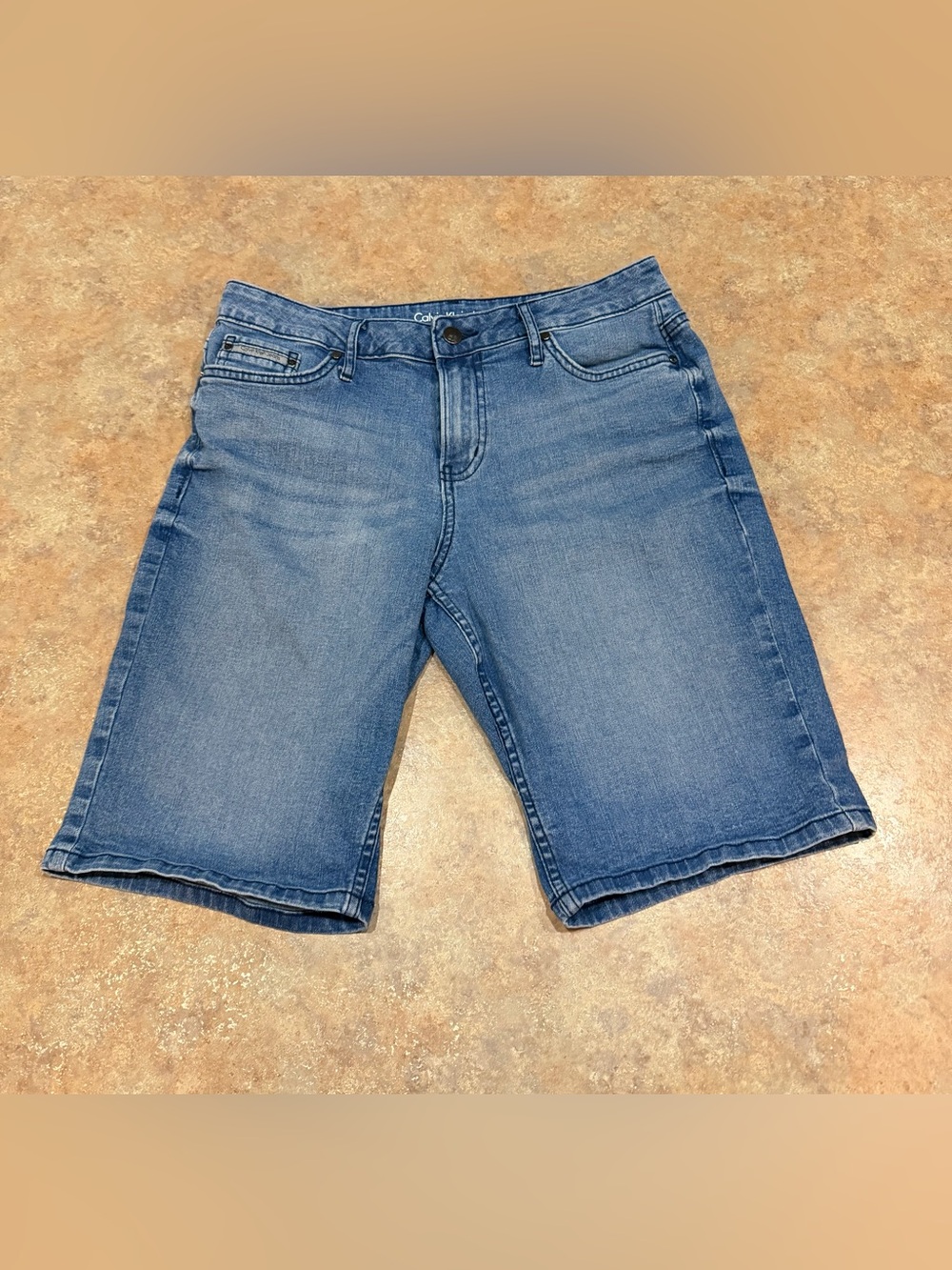Calvin Klein Blue Denim Jean Shorts